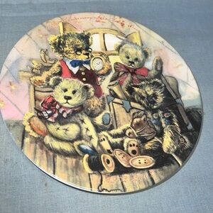 ♦️ Teddy Bear Plate Limited Edition 100th‎ Anniversary Of The Teddy Bear. Used